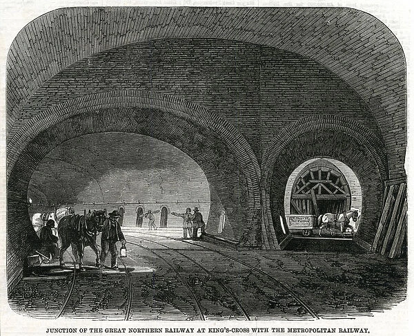 Northern railway at Kings Cross junction 1861