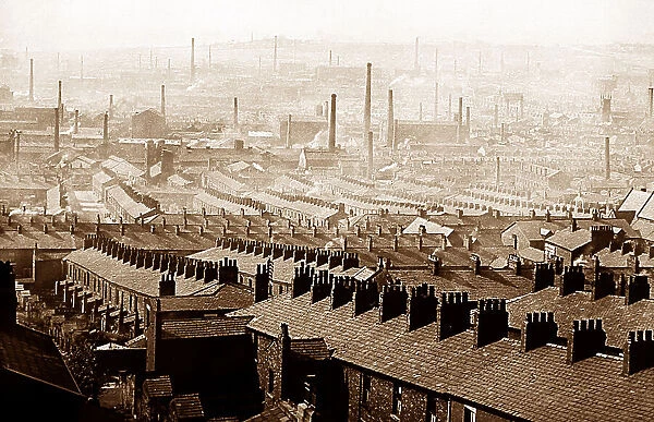 A northern mill town in England, early 1900s