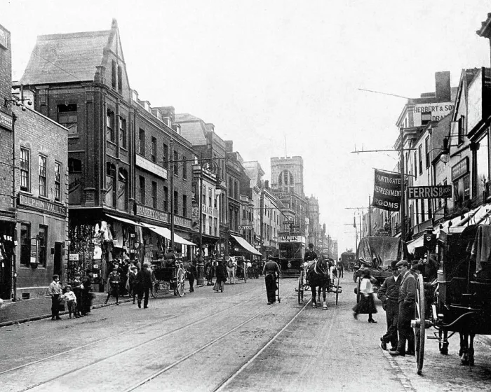 Framed Print : Northgate Gloucester Edwardian period Framed Print : Northgate Gloucester Edwardian period