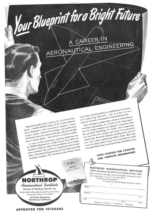 Framed Print : Northrop Aeronautical Institute Framed Print : Northrop Aeronautical Institute