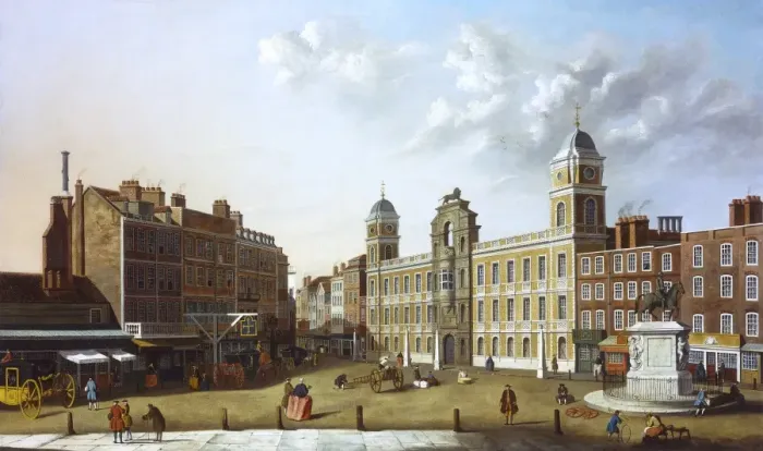 Framed Print : Northumberland House and Charing Cross, by John Paul