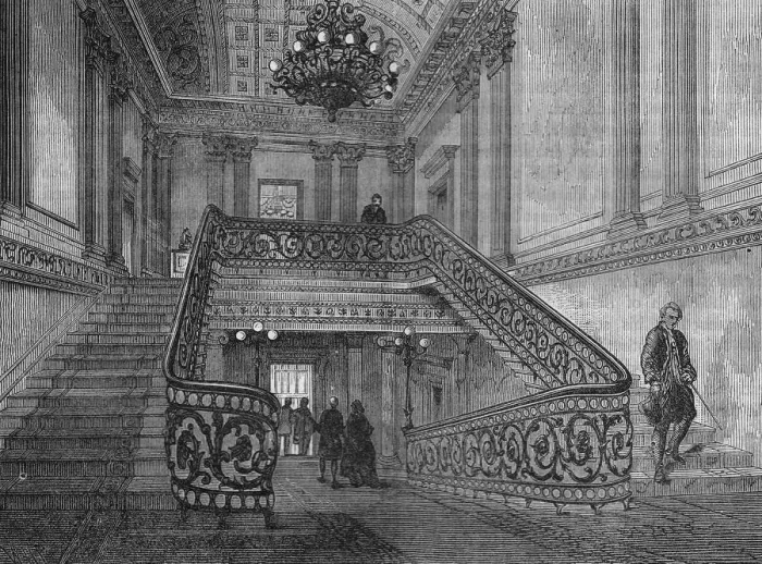 Framed Print : Northumberland House staircase