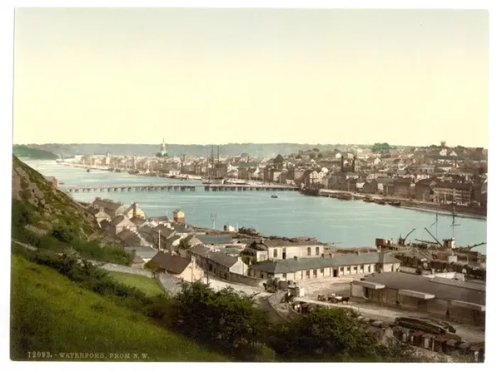 Framed Print : From northwest, Waterford. County Waterford, Ireland Framed Print : From northwest, Waterford. County Waterford, Ireland