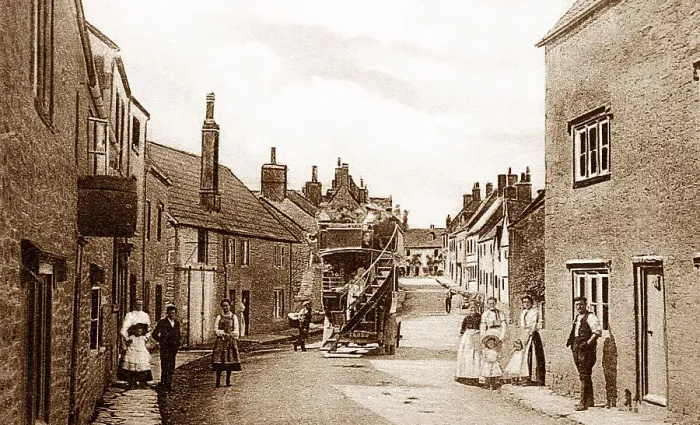 Framed Print : Norton St. Philip early 1900s Framed Print : Norton St. Philip early 1900s