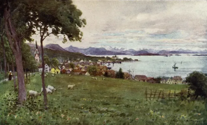 Framed Print : Norway / Molde 1914 Framed Print : Norway / Molde 1914