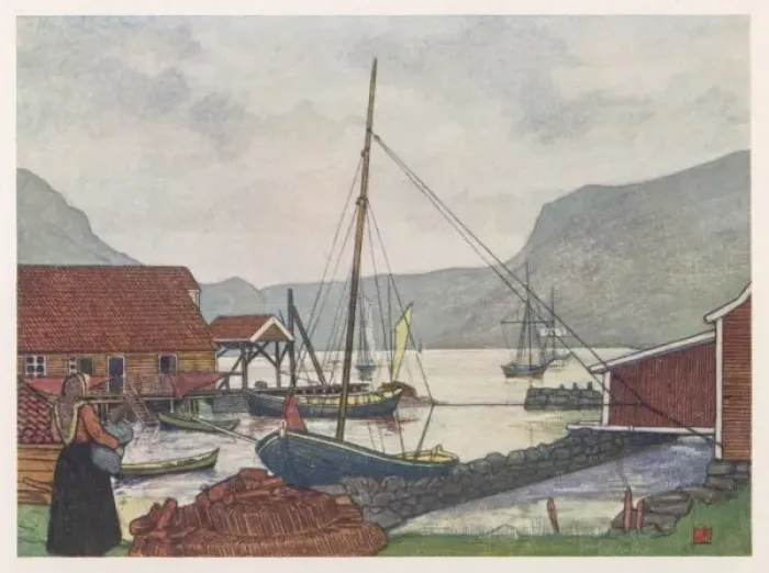 Framed Print : Norway / Moldoen 1905 Framed Print : Norway / Moldoen 1905