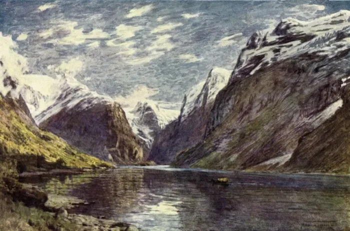 Framed Print : Norway / Nordfjord 1914 Framed Print : Norway / Nordfjord 1914