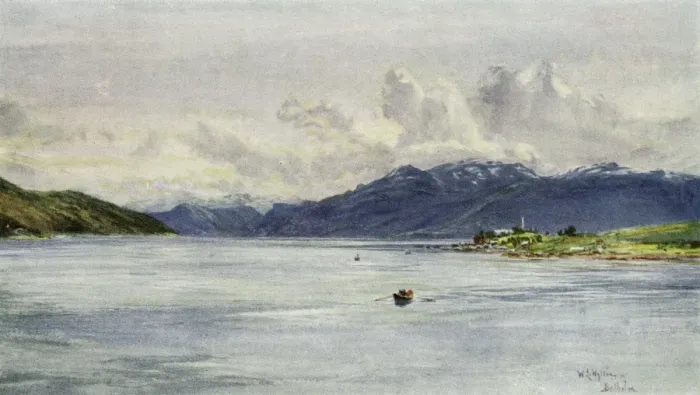 Framed Print : Norway / Sognefjord 1909 Framed Print : Norway / Sognefjord 1909
