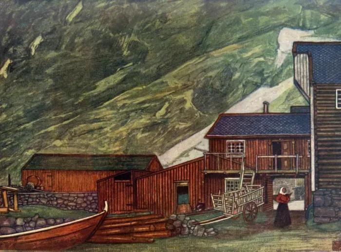 Framed Print : Norway / Sundalsoren 1905 Framed Print : Norway / Sundalsoren 1905