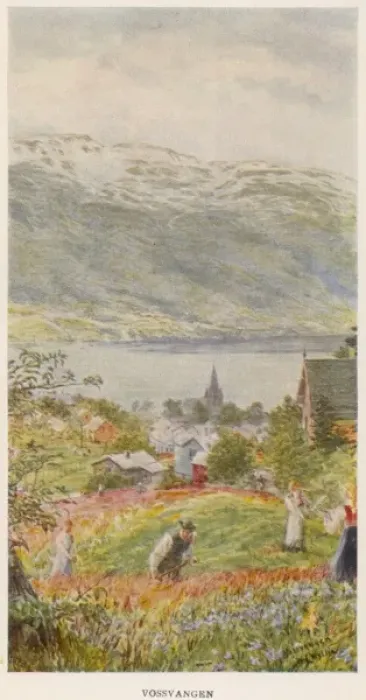 Framed Print : Norway / Vossvangen 1909 Framed Print : Norway / Vossvangen 1909