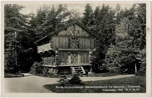 Norway - Wooden house at the Norwegian Folk Museum
