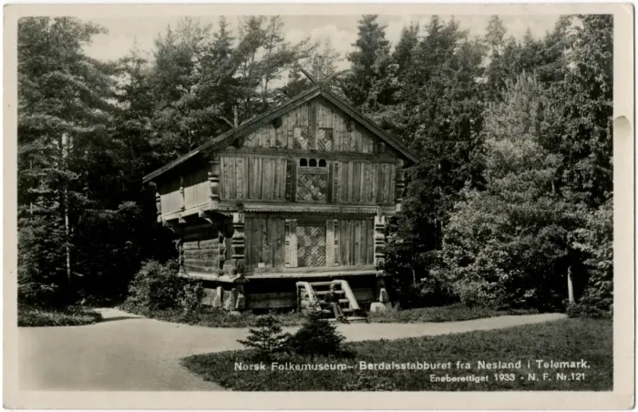 Framed Print : Norway - Wooden house at the Norwegian Folk Museum
