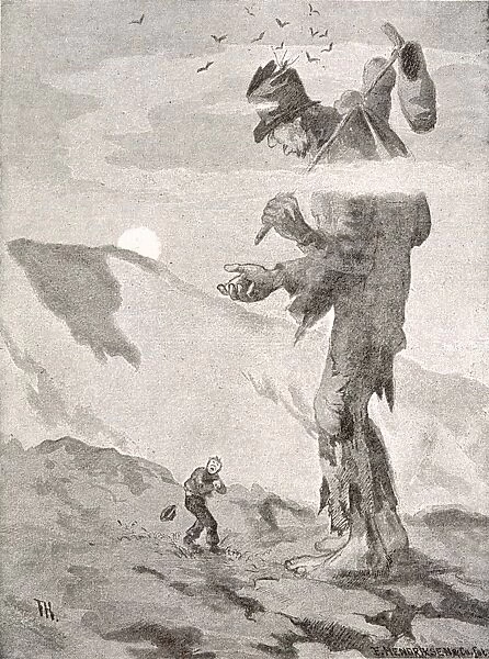 Norwegian Giant. A NORWEGIAN GIANT Little Fred and the giant beggar