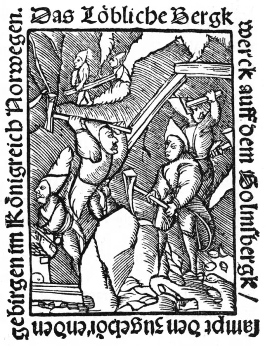 Framed Print : Norwegian Miners / 1540 Framed Print : Norwegian Miners / 1540
