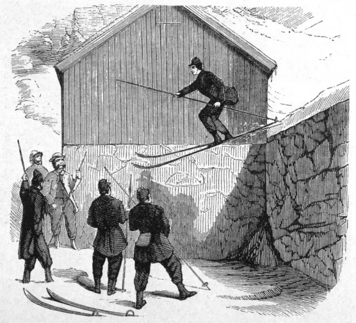 Framed Print : Norwegian Ski Jump 1862 Framed Print : Norwegian Ski Jump 1862