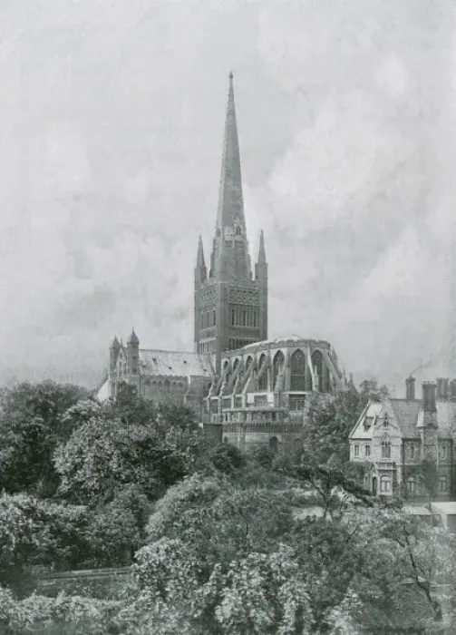 Framed Print : Norwich Cathedral Framed Print : Norwich Cathedral