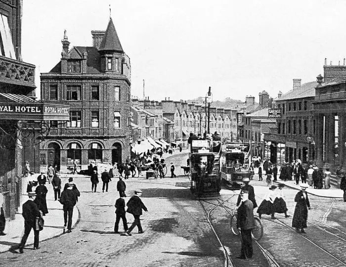 Framed Print : Norwich Prince of Wales Road early 1900s Framed Print : Norwich Prince of Wales Road early 1900s