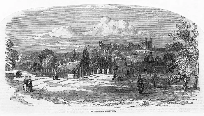 Framed Print : NORWOOD CEMETERY Framed Print : NORWOOD CEMETERY