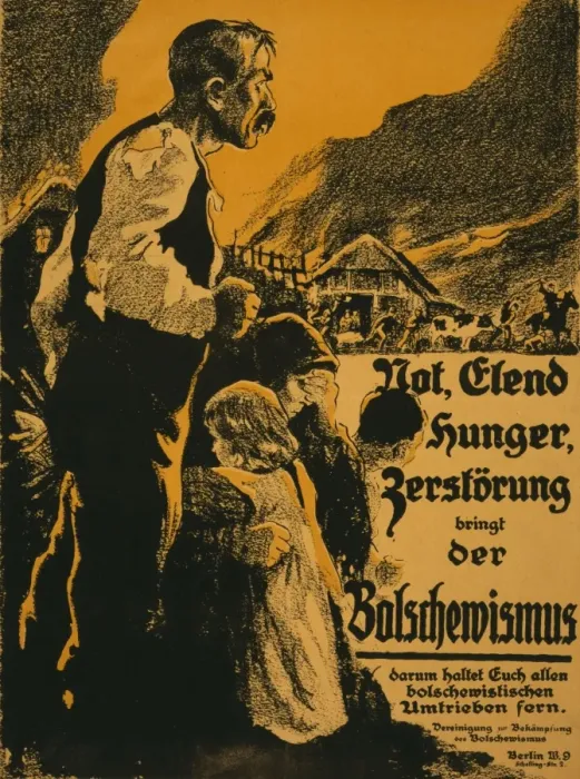 Framed Print : Not, Elend, Hunger, Zerstorung bringt der Bolschewismus Framed Print : Not, Elend, Hunger, Zerstorung bringt der Bolschewismus