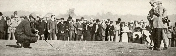 Framed Print : Notable Golf at Richmond - Taylor & Braid discussing a shot Framed Print : Notable Golf at Richmond - Taylor & Braid discussing a shot