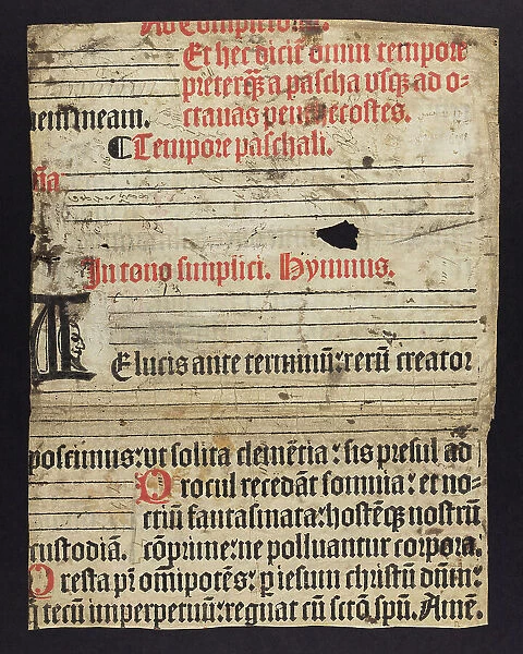 Noted Breviary (Incunable Fragment)