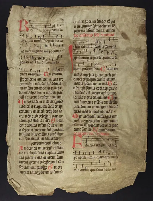 Framed Print : Noted Hymnal (Fragment) Framed Print : Noted Hymnal (Fragment)