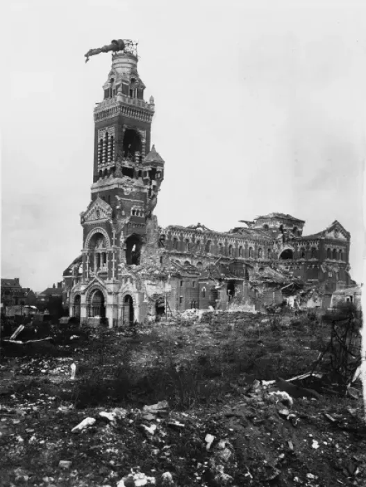 Framed Print : Notre Dame de Brebieres 1916