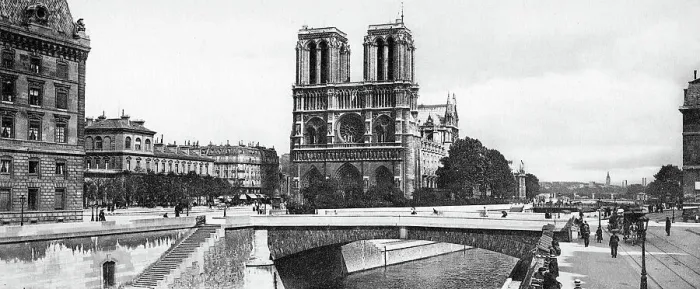 Framed Print : Notre Dame Cathedral, Paris, France, early 1900s Framed Print : Notre Dame Cathedral, Paris, France, early 1900s