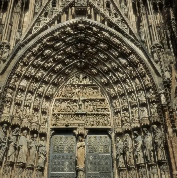 Framed Print : Notre-Dame Cathedral of Strasbourg. 1176-1439 Framed Print : Notre-Dame Cathedral of Strasbourg. 1176-1439