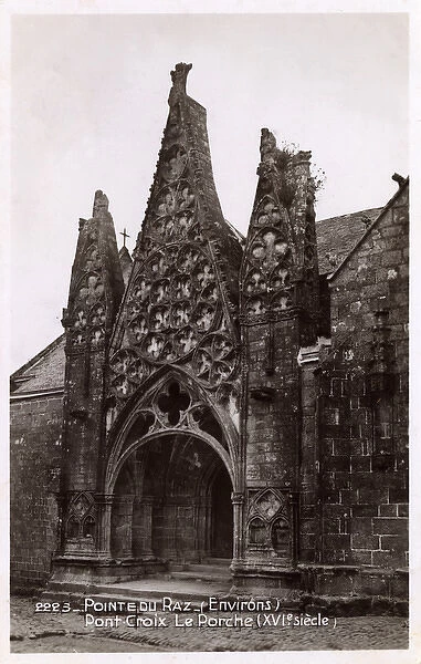 Notre-Dame de Roscudon, France - Gothic Portico