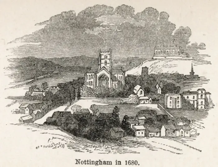 Framed Print : Nottingham Then Framed Print : Nottingham Then