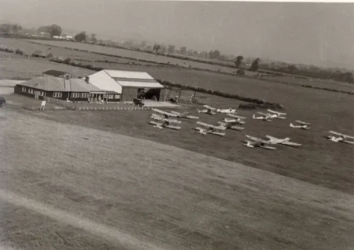 Framed Print : Nottingham Flying Club, Tollerton Aerodrome Framed Print : Nottingham Flying Club, Tollerton Aerodrome