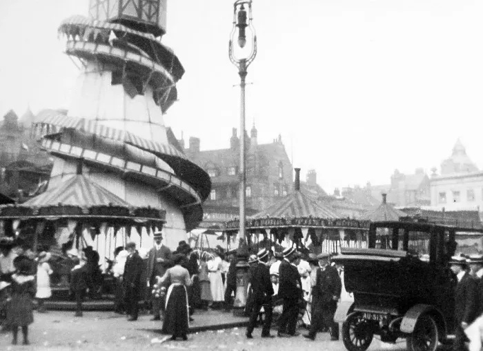 Framed Print : Nottingham Goose Fair 1920s Framed Print : Nottingham Goose Fair 1920s