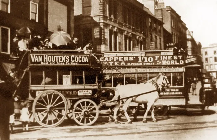 Framed Print : Nottingham horse bus Framed Print : Nottingham horse bus