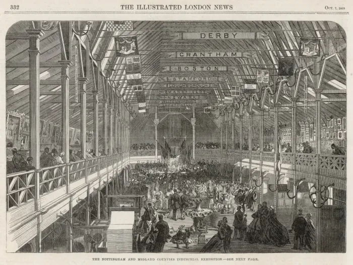 Framed Print : Nottingham & Midland Counties industrial exhibition Framed Print : Nottingham & Midland Counties industrial exhibition