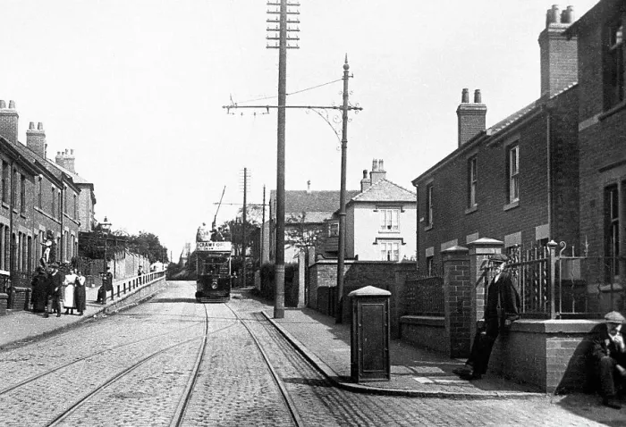 Framed Print : Nottingham Road, Derby early 1900's Framed Print : Nottingham Road, Derby early 1900's