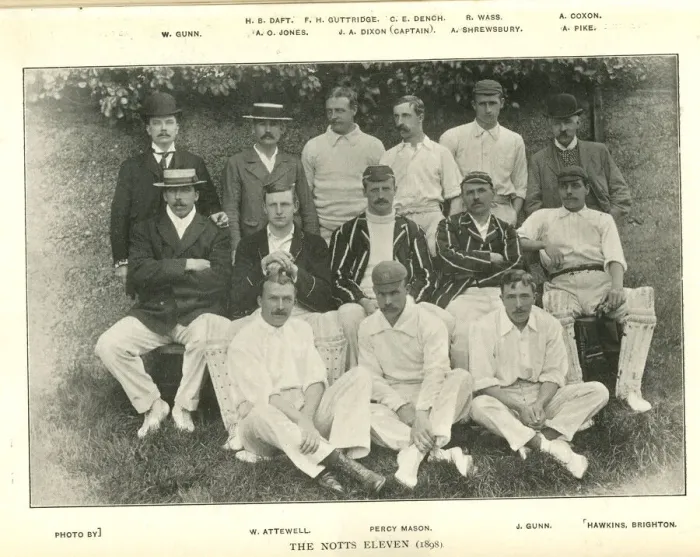 Framed Print : Nottinghamshire Cricket Team 1898 Framed Print : Nottinghamshire Cricket Team 1898