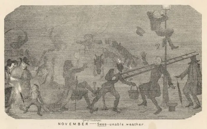 Framed Print : NOVEMBER FOG / CRUIKSHANK Framed Print : NOVEMBER FOG / CRUIKSHANK