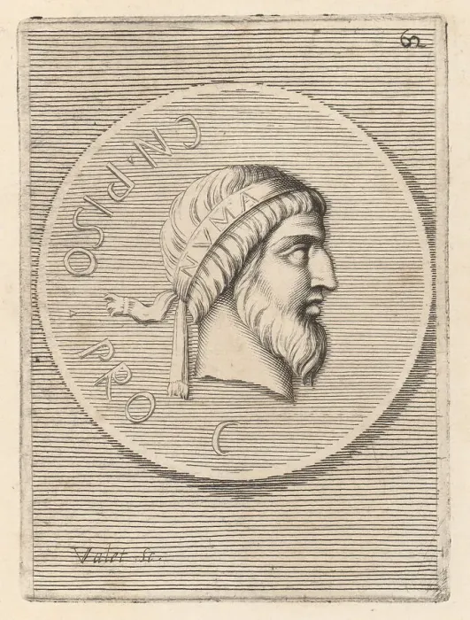 Framed Print : Numa Pompilius, legendary second King of Rome Framed Print : Numa Pompilius, legendary second King of Rome