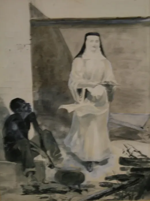 Framed Print : Nun. circa 1890s Framed Print : Nun. circa 1890s