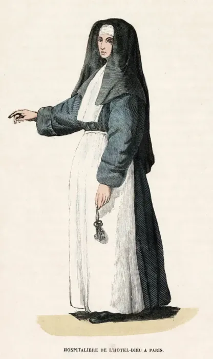 Framed Print : NUN OF HOTEL-DIEU Framed Print : NUN OF HOTEL-DIEU