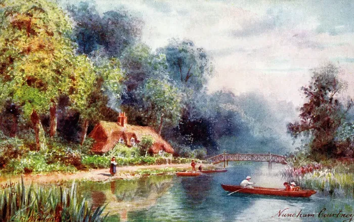 Framed Print : Nuneham Courtney, River Thames, Oxfordshire Framed Print : Nuneham Courtney, River Thames, Oxfordshire