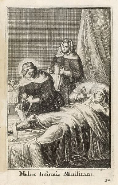 Nuns Dressing a Wound