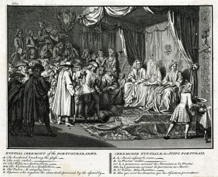 Framed Print : Nuptial Ceremony of Portuguese Jews Framed Print : Nuptial Ceremony of Portuguese Jews