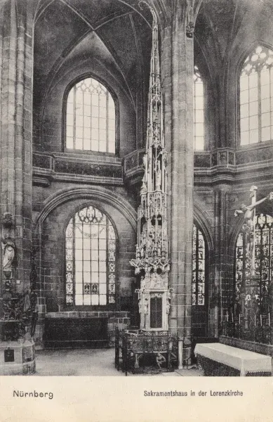 Lorenzkirche Nuremberg Print - 15th Century Gothic Church. Art