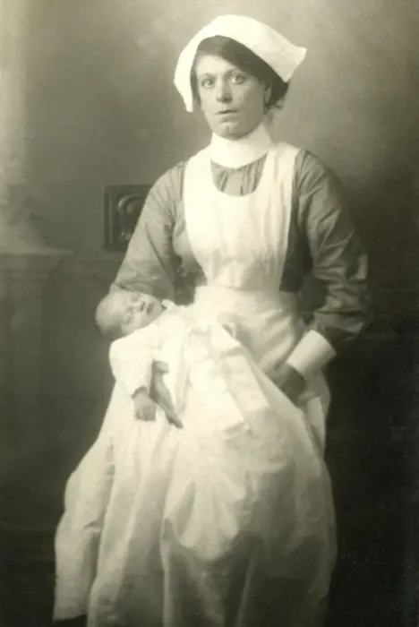 Framed Print : Nurse with baby Framed Print : Nurse with baby