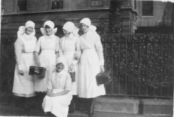 Framed Print : Nurse coming off night duty
