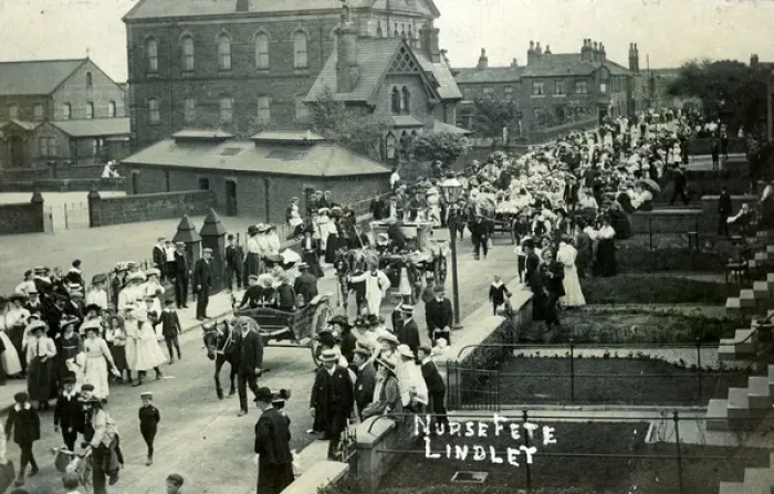 Framed Print : Nurse Fete, Lindley, Yorkshire Framed Print : Nurse Fete, Lindley, Yorkshire