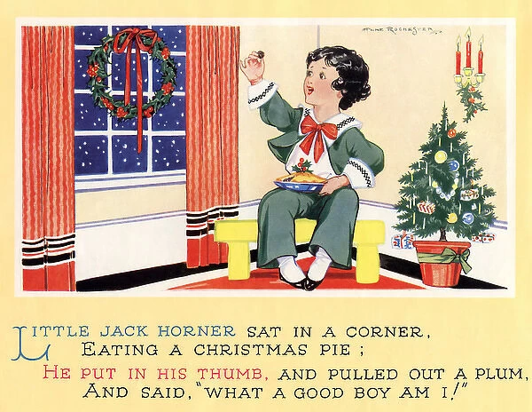 The nursery rhyme, Little Jack Horner