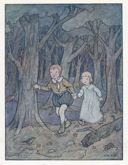 Framed Print : Nursery Rhymes -- Babes in the Wood Framed Print : Nursery Rhymes -- Babes in the Wood